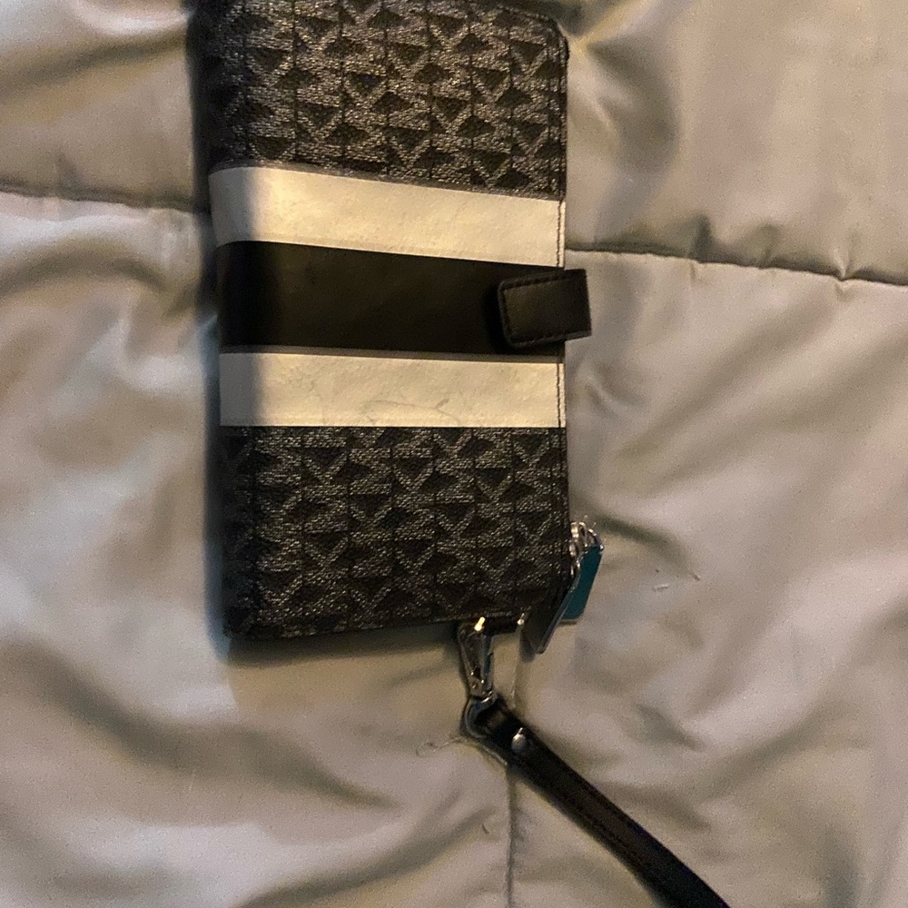 Michael Kors Black and Silver Clutch